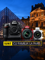 Sunt cu familia la Paris