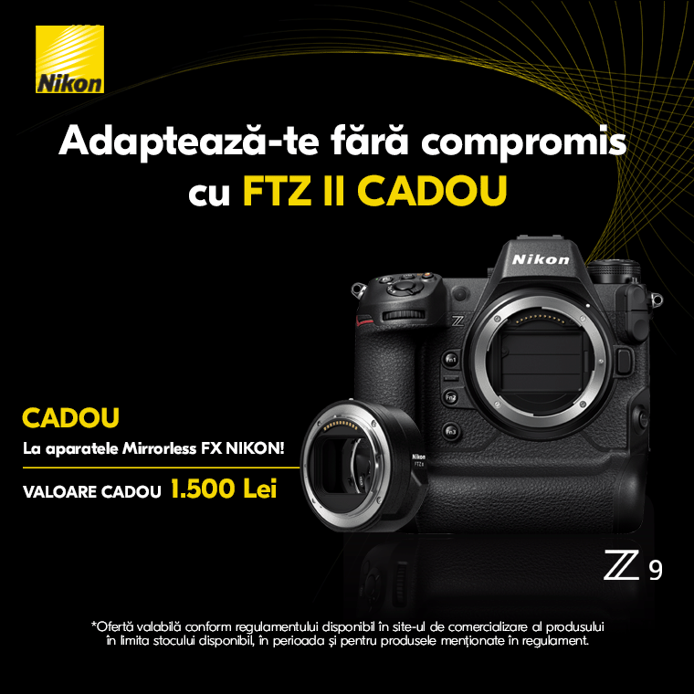 Promotie Adapteaza-te fara compromis cu Nikon FTZ II CADOU