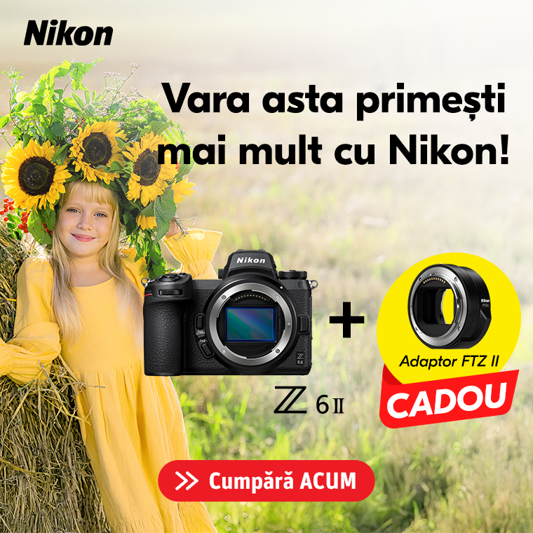Promotie Comanda Nikon Z6II si primesti CADOU adaptor FTZII