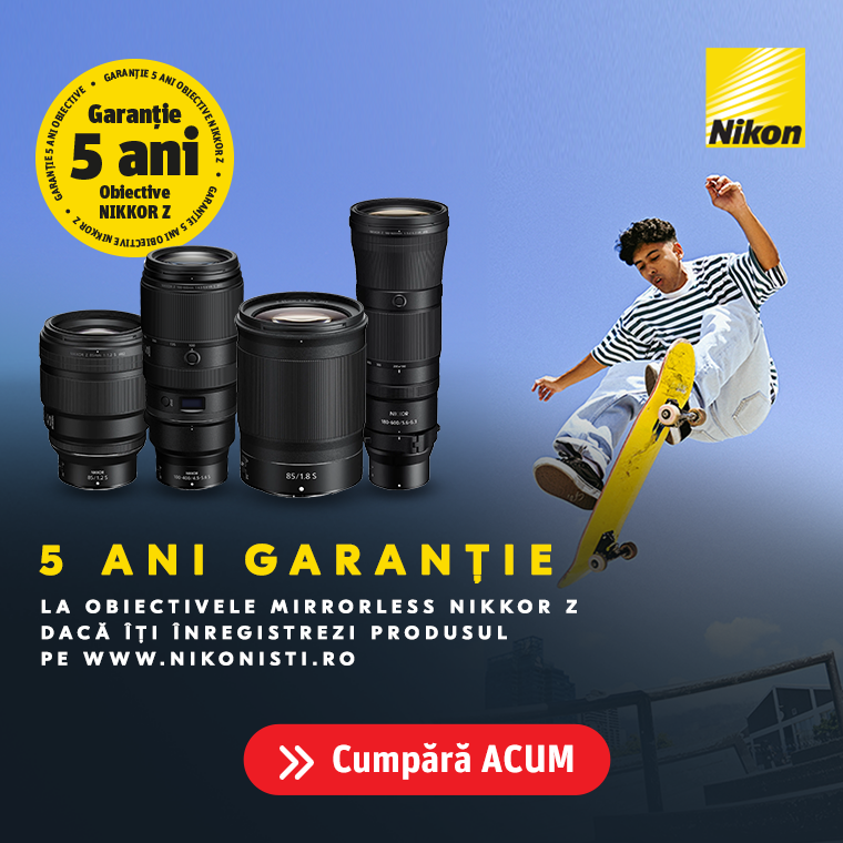 Promotie Garantie 5 ani pentru obiectivele NIKKOR Z 