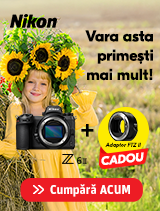 Comanda Nikon Z6II si primesti CADOU adaptorul FTZII.