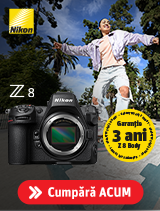 Se aplica doar aparatului foto-video Nikon Z 8, atat persoanelor fizice, cat si persoanelor juridice, daca: 
Aparatul Nikon Z 8 mirrorless este achizitionat de la unul dintre partenerii autorizati Nikon* din Romaania.
