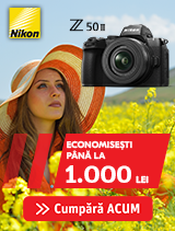 Acum e momentul sa creezi si sa impartasesti povestile tale cu puterea Nikon.
La final de vara, economisesti pana la 1.000 Lei la camerele si obiectivele care iti duc creativitatea la urmatorul nivel!