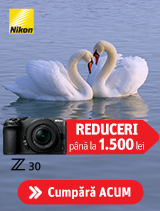 Pana la 1500 lei reducere la aparatele si obiectivele Nikon din campanie.