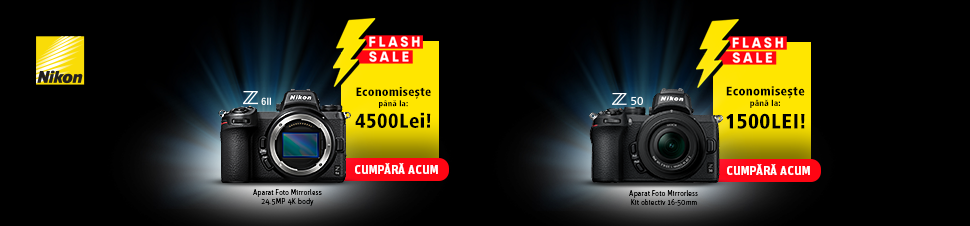 Flash Sale - Extra Reduceri pentru Z6II si Z50